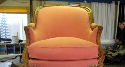 Réfection de canapé et fauteuil