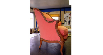 Réfection de canapé et fauteuil