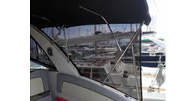 Rideaux toile microperforee de BAYLINER - La Sellerie Londaise
